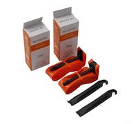 Chambre à air légère en TPU pour vélo de route 700C, longueur de valve de 65 mm, fournit un soutien solide (2 pièces orange avec levier)