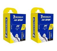 Chambre À Air - Michelin - Velo 26 X 1,50-2,50" - Butyl - Valve Schrader 35mm - Vtt Airstop Multicolore