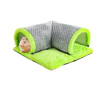 Chambre à air pour petits animaux - 35 x 35 x 15 cm - Lit tunnel en polaire lavable, imperméable, design antidérapant - Parfait pour hamsters, chinchillas, furets, écureuils, temps de jeu, abri