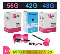 Chambre à air RideNow TPU pour VTT 29 pouces, pneus 29x1.9 1.95 2.0 2.1 2.2 2.3 2.4 2.5, compatible éclairage vélo, pour pneus 26 27.5 29er, valve Presta 26 27.5x1.4-1.75 1PC