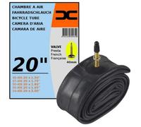 Chambre A Air Velo 20 X 1,50-2,00" (40/54-406) Valve Presta 40mm Route Ville Vtt Multicolore