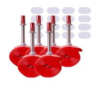 Chambre À Air VTT En TPU Avec Valve Schrader En Métal, Compatible Avec Pneus De 20, 24, 26, 27,5 Et 29 Pouces (1,9-2,6), Légère Et Durable(6pcs and 16 patch,55g 20x1.9-2.6)