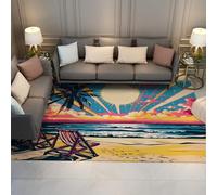 Chambre à coucher arc-en-ciel tapis 120x150cm pour le salon moderne Vintage grand tapis boho plante botanique salle de conférence banc soleil portable salle de classe pour chambre d’amis couloir