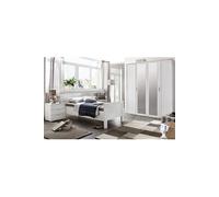 Chambre a coucher complete enfant (lit 90x200cm + armoire + chevet) coloris blanc --