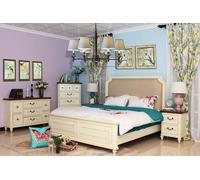 Chambre à coucher design 5 pièces ensemble complet lit table de nuit commode Nouveau