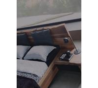 Chambre à coucher Ensemble lit 2x table de nuit Meubles Nouveau 3pcs Nouveau marron