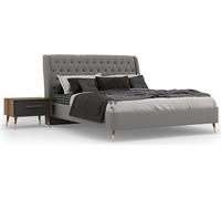 Chambre à coucher Ensemble Lit 2x Tables de nuit Luxe Complet Meubles modernes Nouveau