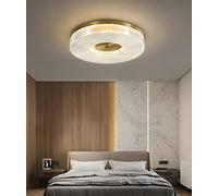 chambre à coucher plafonnier cristal ronde dimmable lustre avec télécommande 50cm blanc moderne conception étoilé led lampe de plafond salle à manger salon chambre d'enfant bureau lumière suspension