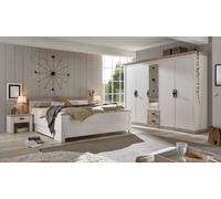 Chambre à Coucher Set Complet Florenz 4-teilig Pin Parasol Blanc Oslo Pinie