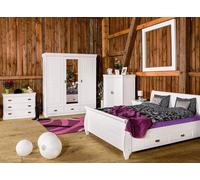 Chambre à coucher Set Design Landhaus Luxe Meuble Lit Table de nuit Commode Nouveau 6 pcs.