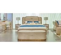 Chambre à coucher Set Meubles Design Moderne Luxe Lits Nouveau Lit 2x Table de nuit 3 pcs.
