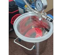Chambre a Vide Appareil de Débullage Sous Vide pour Résine (capacités de 2 à 20 Gallons), Kit de Chambre à Vide Et Sous Pression pour Le Moulage de Résine(4 Gallon/15L)