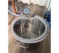 Chambre a Vide Pot Sous Pression pour Résine de 2 à 26 Gallons Sans Pompe, Chambre de Dégazage pour Moulage de Résine Silicone, Machine à Débuller(4 Gallon/15L)