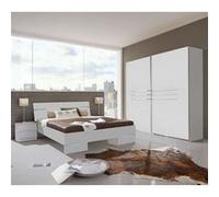 Chambre adulte Coloris blanc en panneaux de particules - 180 X 200 cm -PEGANE- Blanc G