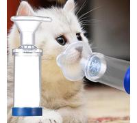 Chambre aérosol, Joint inhalateur pour Chat ou Chien, pour Animaux de Compagnie, avec Masque, pour Aider Les Animaux de Compagnie à Respirer, Séparateur d'inhalateur Manuel pour Chat
