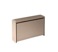 Chambre Banc à chaussures ultra-étroit de 24 cm large avec seau rabattable intégré, meuble d'entrée Placard