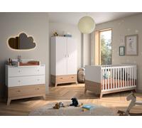 Chambre bébé complète archipel blanc /chêne TU