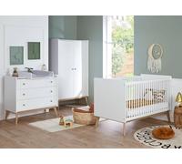 Chambre bébé complète gaïa blanc /chêne TU