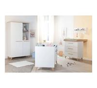 Chambre Bébé Évolutive Complète Avec Soft-close Leon Blanc - Chêne Othello TU