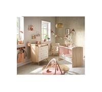 Chambre bébé duo - Lit 120 x 60 cm + Commode 3 tiroirs - Access - Bois/Blanc - SAUTHON