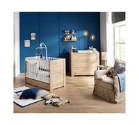Chambre bébé duo lit 60x120cm + commode antonin bois