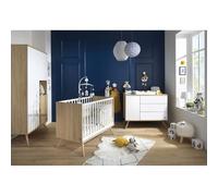 Chambre bébé duo lit 60x120cm + commode seventies blanc