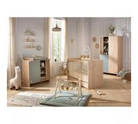 Chambre bébé duo lit 60x120cm (non transformable) + commode sauge Tokyo