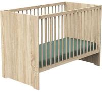 Chambre bébé duo MONTANA - Lit 120x60 + Commode a langer 2 tiroirsReproduction chene doré - SAUTHON