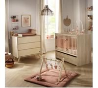 Chambre bébé, Lit 120x60 évolutif et Commode à langer 3 tiroirs - MELINEE