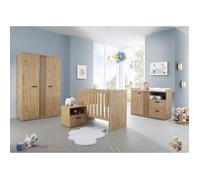 Chambre bébé ou enfant TOMMY, lit 60x120 évolutif en 90x200, armoire, commode à langer et chevet