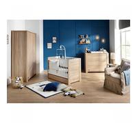 Chambre bébé trio lit 60x120cm + commode + armoire antonin bois