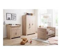 Chambre bébé Trio : Lit 70 x 140 cm + Commode à langer + Armoire AHOI - Chêne - TREND TEAM