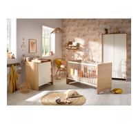 Chambre bébé trio lit 70x140cm + commode + armoire Vanille