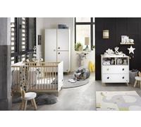 Chambre bébé trio OSLO - Lit 120x60 + Commode a langer + Armoire 3 portes - SAUTHON