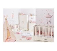 Chambre complète 2 portes Novelies - Melody - 150,5 x 80 x 90cm - Blanc