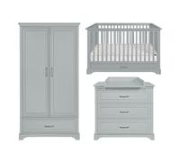 Chambre complète 2 portes Novelies - Melody - 150,5 x 80 x 90cm - Gris