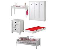Ensemble De Meubles Lit Banquette Amori Blanc
