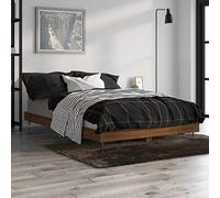 chambre complete adulte,lit 2 personnes avec sommier et matelas,Cadre de lit chêne marron 120x190 cm bois d'ingénierieIdéal pour les chambres à coucher, les salles de séjour, là où c'est nécessaire