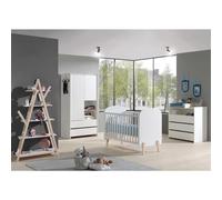 Vipack Kiddy Lit Bb + Commode + Plan Langer + Armoire 2 Portes + Bibliothque Design