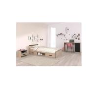 Chambre complete enfant 3 pieces ZODIAC Lit chevet bureau Décor chene PARISOT https://www.fnac.com/mp50598625/Chambre-complete-enfant-3-pieces-ZODIAC-Lit-chevet-bureau-Decor-chene-PARISOT/w-4?oref=113379ec-401b-92d0-4773-7c93f6a4d8c1