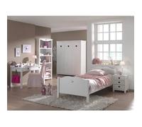 Chambre Complète Enfant - Paris Prix - Amori - Blanc - 5 pièces - Tendance & Moderne