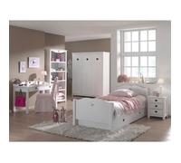 Chambre Complète Enfant - Paris Prix - Amori - Blanc - 6 pièces - Tendance & Moderne