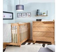 Chambre complète montessori bébé bois massif kyoto bois naturel TU