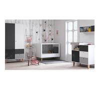 Chambre complète Vox - 144.50 x 75 x 97cm - noir