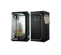 VEVOR Chambre de Culture, 100x100x200 cm, Tente de Culture Plantes d'Intérieur, avec Fenêtre d'Observation, Plateau de Sol, Fermeture Éclair, Mylar 600D Hautement Réfléchissant, pour Fleurs Légumes