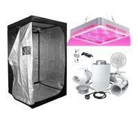 Chambre de Culture indoor - SUPACROP - 80x80x160cm - LED 200W Full Spectrum - Kit Complet - Ventilation Inclus