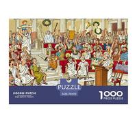 Chambre de débat du Sénat Romain Puzzle en Bois Imperméable DIY Puzzles De 1000 Pièces pour Adultes Amusant De Décoration pour La Maison