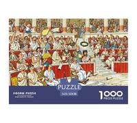 Chambre de débat du Sénat Romain Puzzle en Bois Imperméable DIY Puzzles De 1000 Pièces pour Adultes Défi Et Casse-tête De Décoration pour La Maison