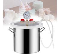 Chambre de dégazage sous vide avec couvercle transparent et tuyau résistant à la haute pression pour dégazage époxy et silicone