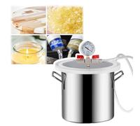 Chambre de dégazage sous vide pour laboratoire - Baril de démoussage en acier inoxydable pour colle à cristaux et dégazage liquide (75 l/20 gal)